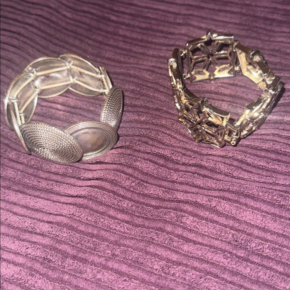 Jewelry - 2 Elegant Silver Bracelets for Women